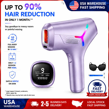 IPL Hair Reduction Device, 5.2cm² Window, 9 Levels