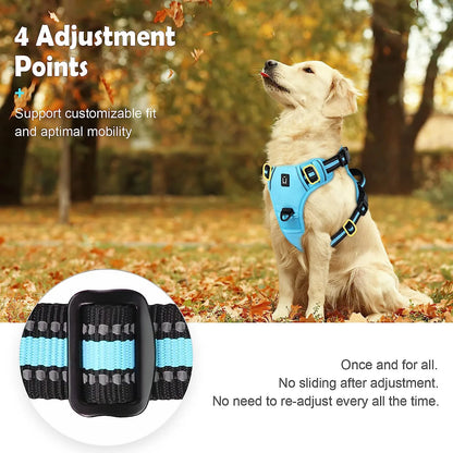 No-Pull Adjustable Dog Harness with Control Handle
