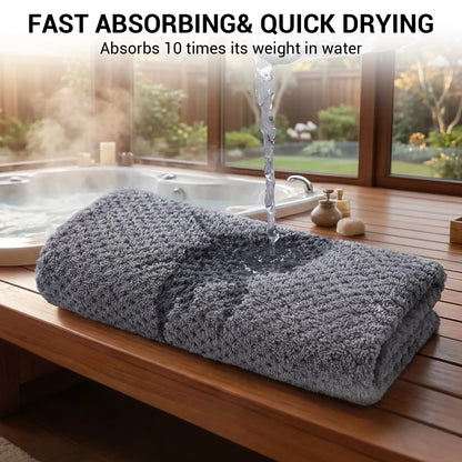 4-Pack Microfiber Bath Towel Set, 35.4"x67" Soft Absorbent Quick Dry