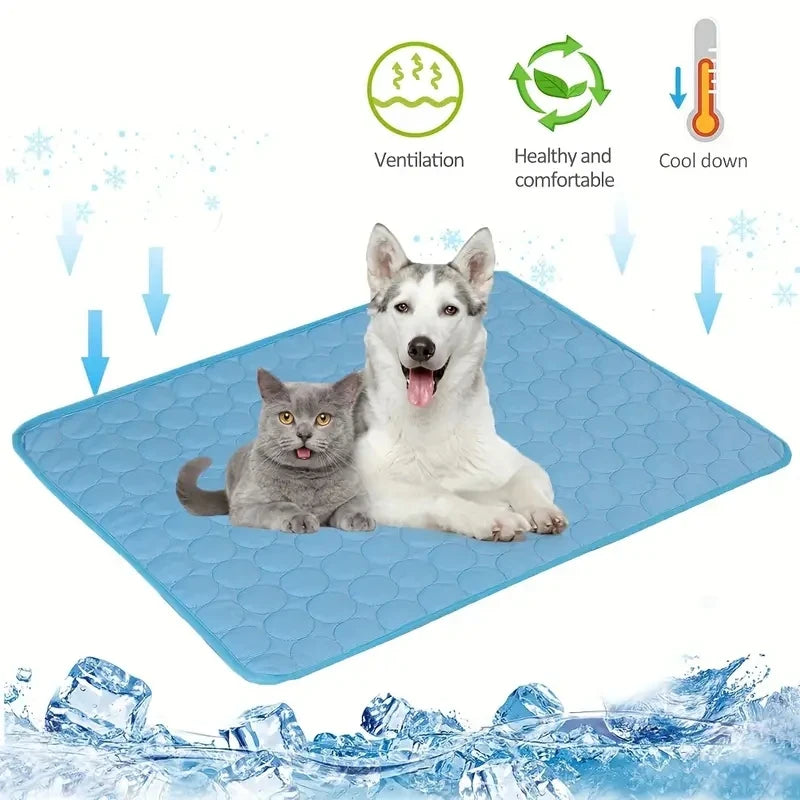 Dog Cooling Mat — Extra Large Summer Ice Pad Blanket for Dogs & Cats