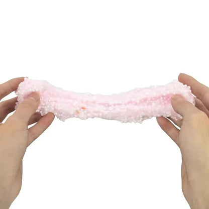 Soft 70ml Crystal Slime Foam Ball Glitter Clear Slime Set Strawberry Kiwi Stress Relief Slime Kit