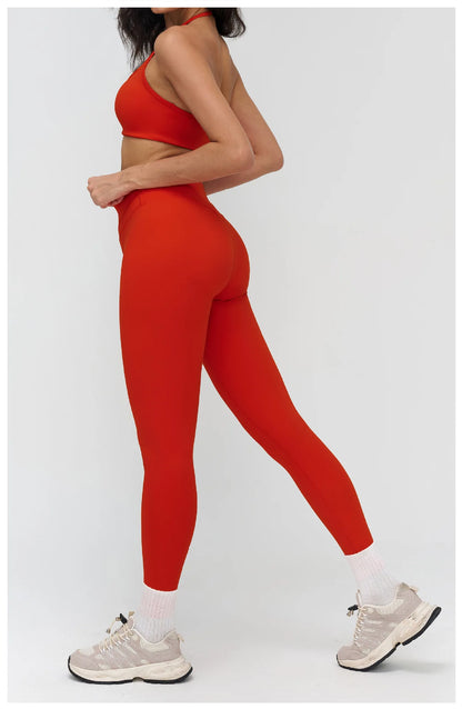 Women’s 2-Piece Yoga Tracksuit — High Waist Leggings & Sports Top