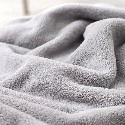 Hooded Coral Fleece Toddler Bathrobe & Towel