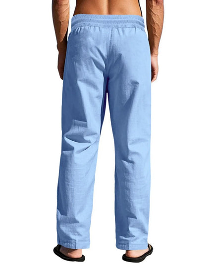 Men's Casual Breathable Hawaiian Beach Jogging Pants — Solid Color Sweatpants