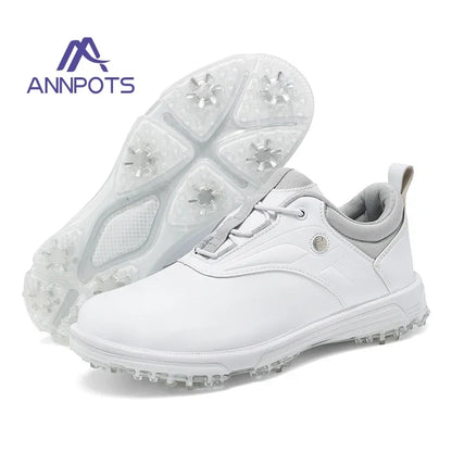 Professional Spikeless Golf Shoes Women Waterproof Ankle Supplies Golfing Shoes Non Slip Comfortable Man Walking Golf Sneaker