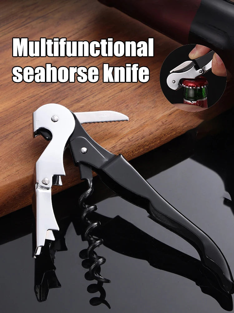 Professional Waiter's Corkscrew Wine Opener – Double Hinge with Foil Cutter