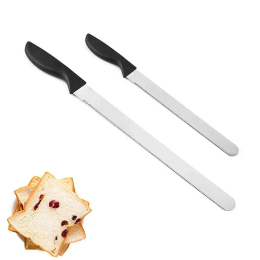 10/12 Inch Best Serrated Edge Bread Knife Cake Cutter Long Baguette Knife Stainless Steel Bread Slicer Reusable Easy To Clean