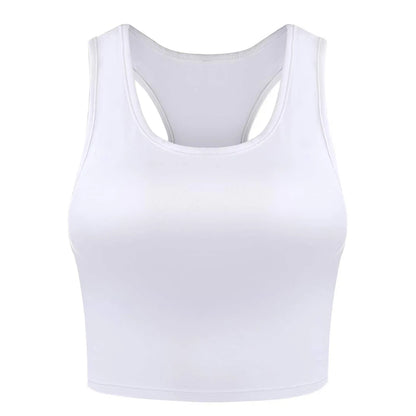 Women’s Elastic Sleeveless Tank Top — Running, Gym & Fitness