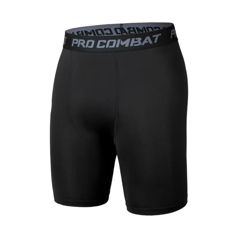 Men's Sports Leggings, Bottoming Shorts, Quick-drying Stretch Fitness, Running, Track and Field, Basketball Training, Compressio