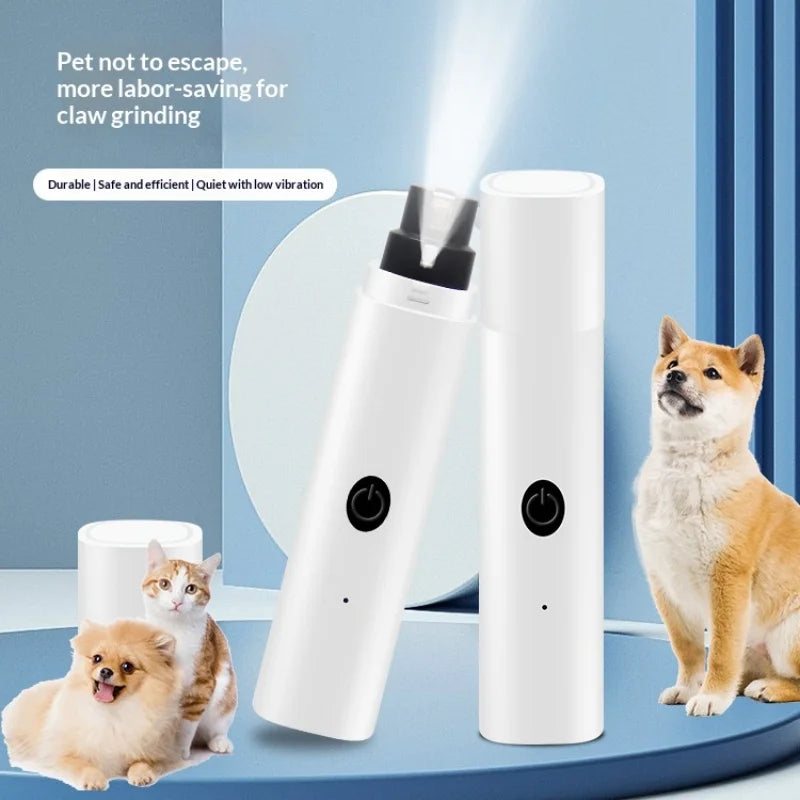 Quiet Electric Nail Grinder with LED Light & Safety Guard