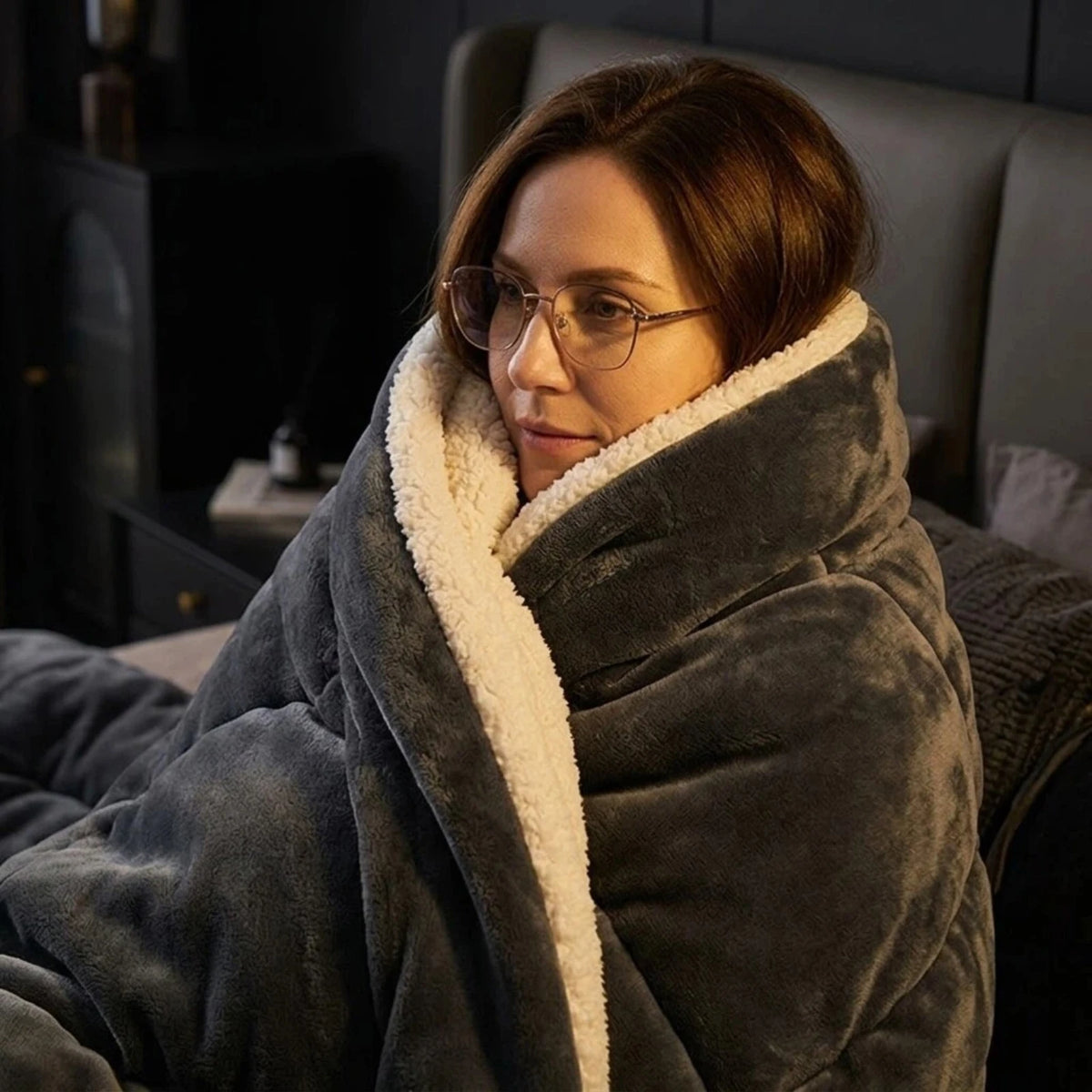Winter ! Fuzzy Blankets - Twin/Full/Queen/King Size Thick Warm Blanket for Bed  Cozy Throw Blanket for Couch  Home  Dorm  or Gift