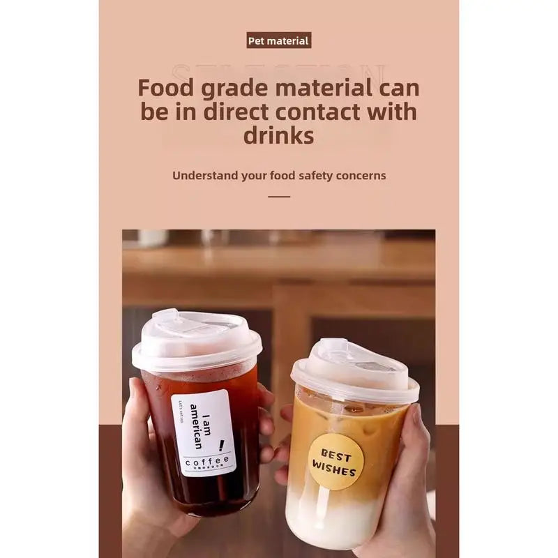20PCS Eco-Friendly Disposable Paper Cups with Lids | Insulated Sleeve for Coffee Tea Hot Chocolate