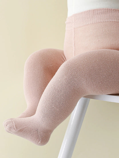 New Baby Girls Pantyhose Newborn Elastic Waist Solid Color Stockings Slim Fit Socks Tights for Casual Daily