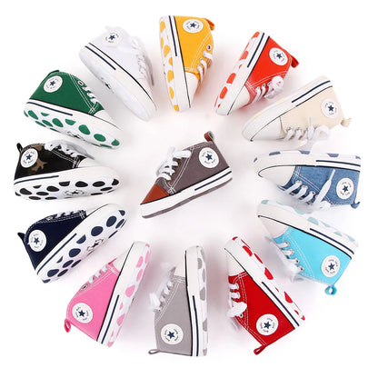 Classic Canvas Sneakers, Soft Sole First Walkers
