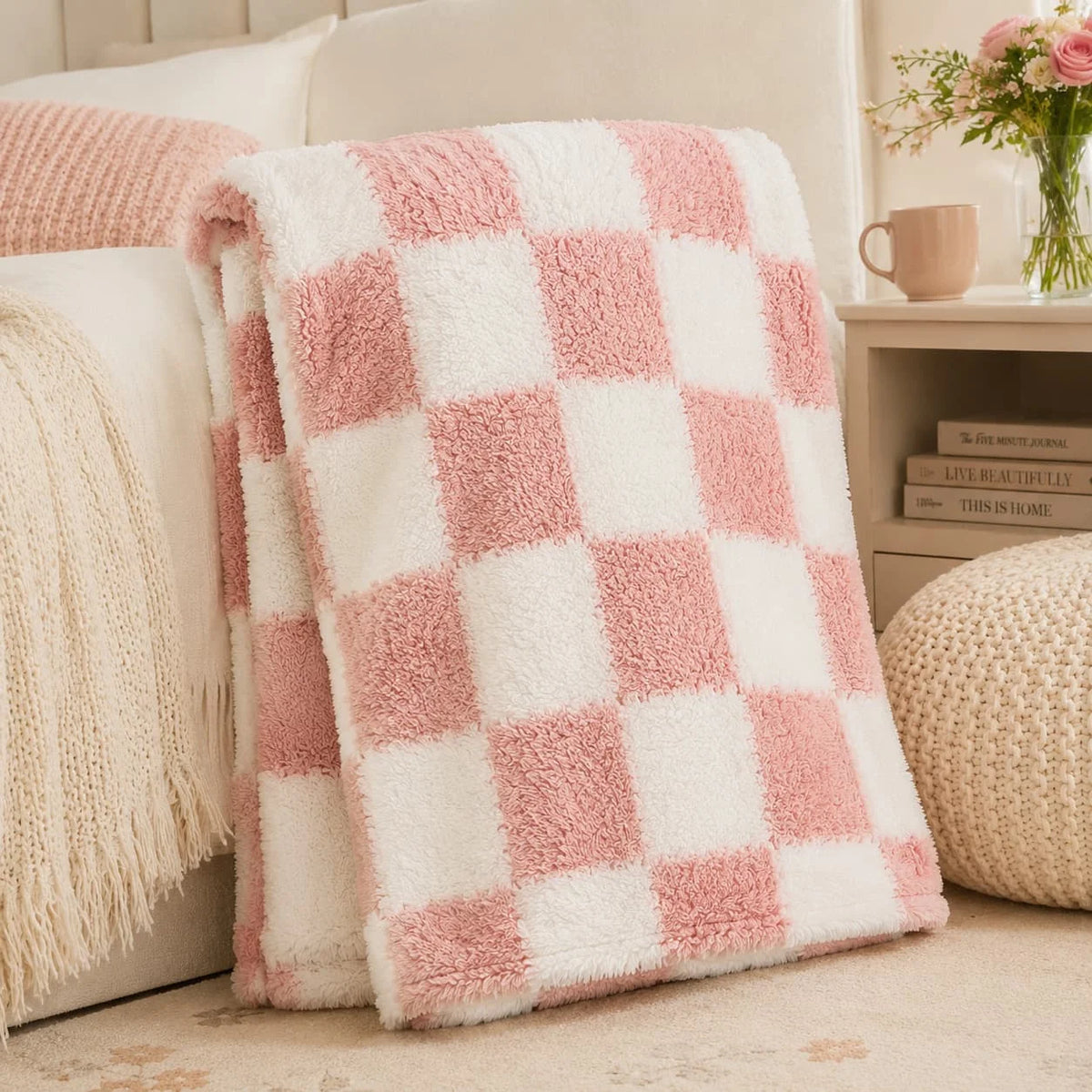 [Holiday Gifts] 1pc of Colorful Plaid Flannel Blanket, Thickened Material, Suitable for Office Nap Blankets, Summer Throw Blankets, Double Bed Sheets, Outdoor Camping, Holiday Gifts, Multi-purpose Blankets, Soft and Skin-frie
