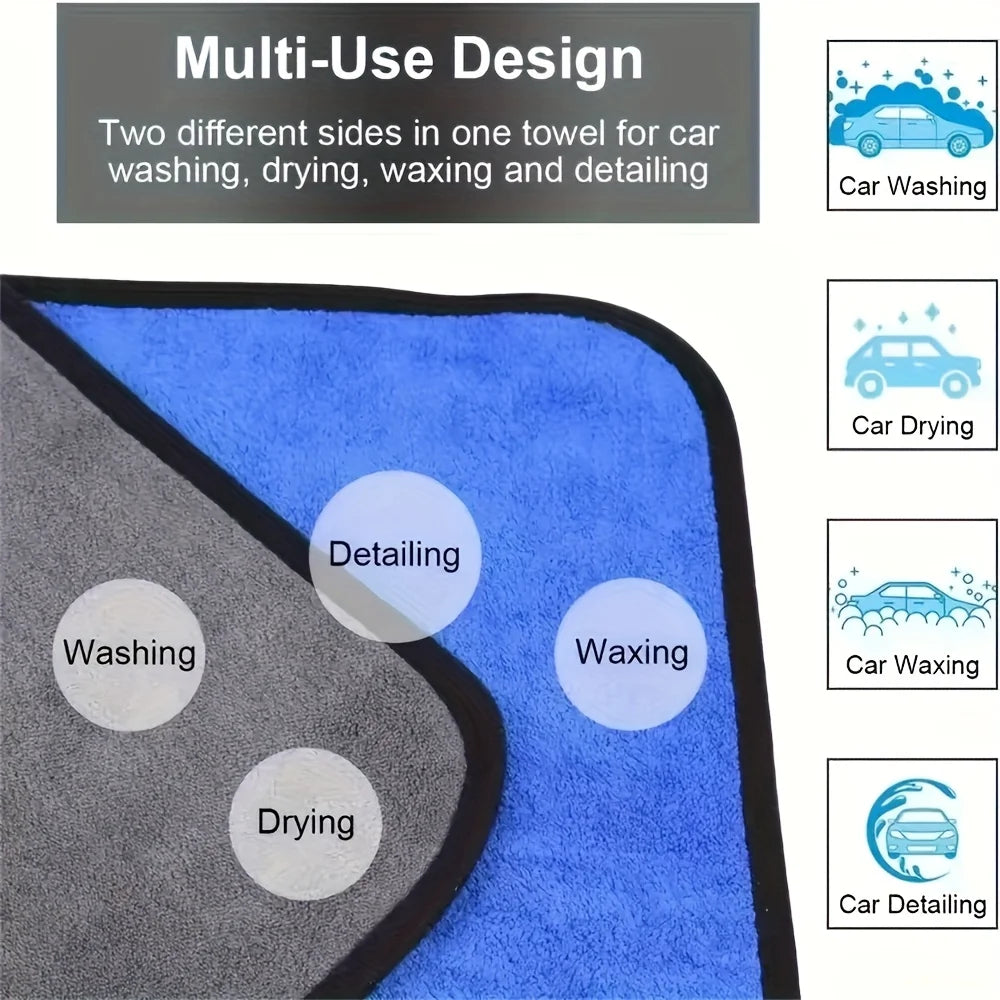 Microfiber Car Cleaning Towels, Gift-Ready Multi-Pack