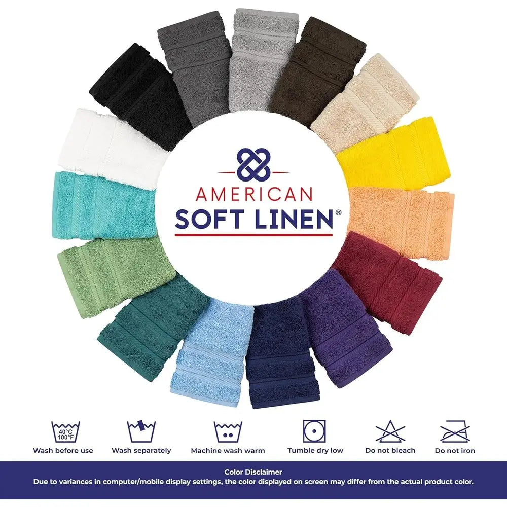 Luxury 4-Piece Cotton Hand Towel Set: Absorbent, Quick-Dry, Oeko-Tex
