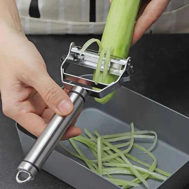4 in 1 Stainless Steel Multi-function Peeler Slicer Vegetable Fruit Potato Cucumber Grater Portable Sharp Kitchen Accessory Tool