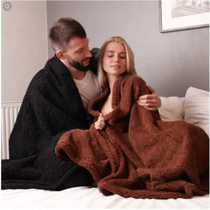 Winter Warm Thickened King Size Blanket 100% Waterproof And Stain Resistant-blanket Cozy Shaggy Blanket Couple Romantic Blanket