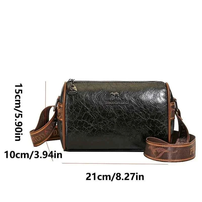 Multi Layer Solid Color Pu Leather Shoulder Bag, Fashion Versatile Large Capacity Cross Body Pillow Bags, Suitable for Daily Use