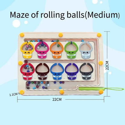 Children's Magnetic Maze Walking Ball Baby Concentration Training, Writing Logic Thinking 3 year Old Early Education Puzzle To