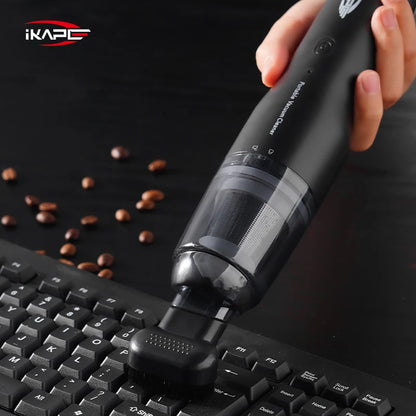 IKAPE Mini Wireless Vacuum Cleaner | Coffee Grounds & Grinder Barista Accessory