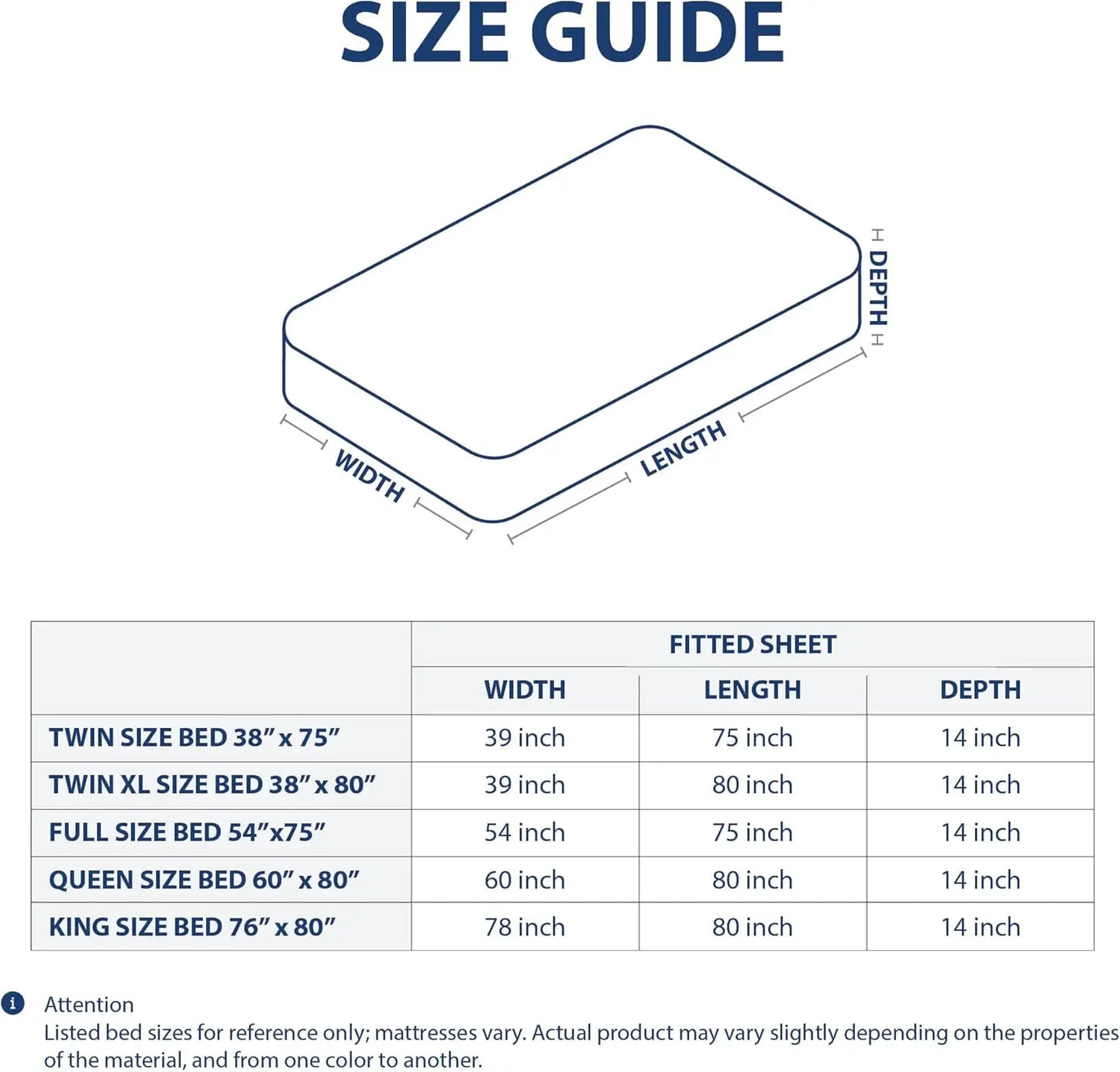 Queen Fitted Sheet with Double-Sided Pockets - 14" Deep Pocket Microfiber, Ultra Soft, Wrinkle & Fade Resistant, Grey