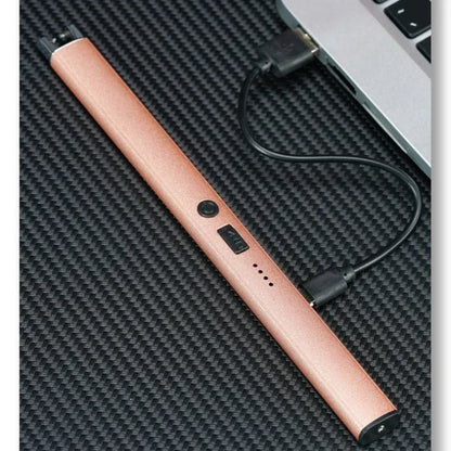 Windproof Pulse Arc Electronic Lighter – USB Rechargeable with Safety Lock & Battery Display