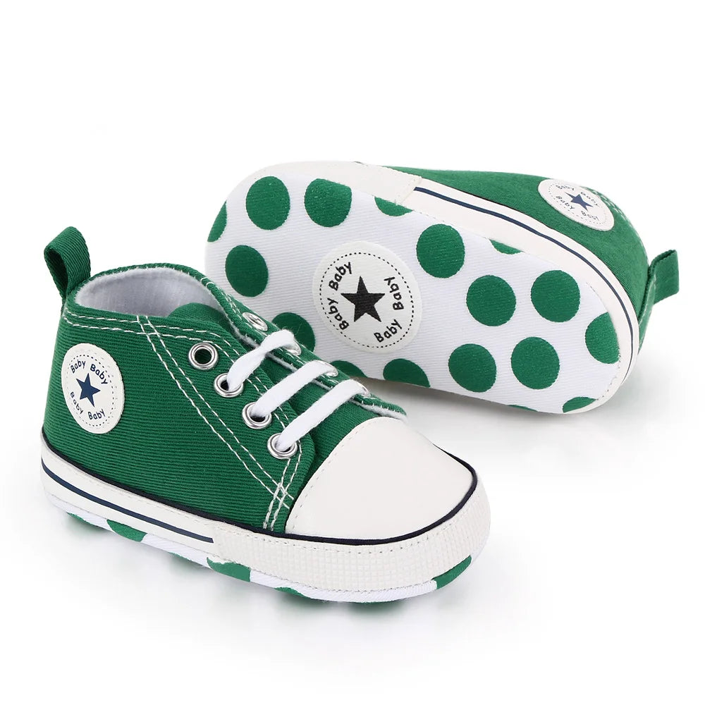 Classic Canvas Sneakers, Soft Sole First Walkers