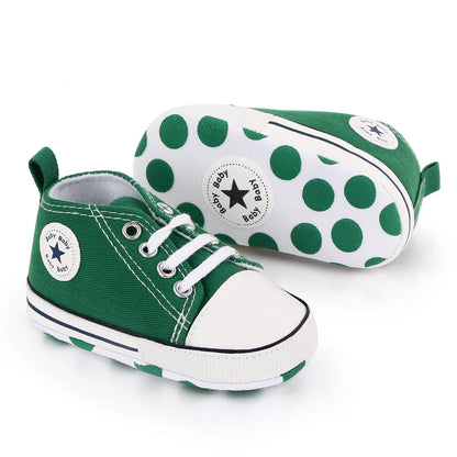Classic Canvas Sneakers, Soft Sole First Walkers