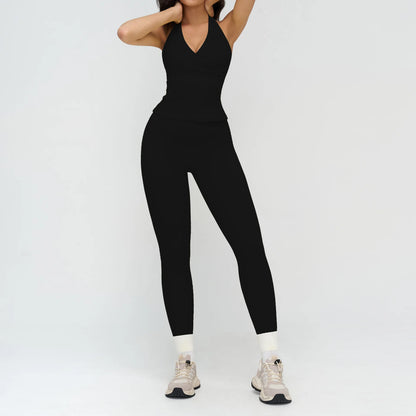 Women’s 2-Piece Yoga Tracksuit — High Waist Leggings & Sports Top