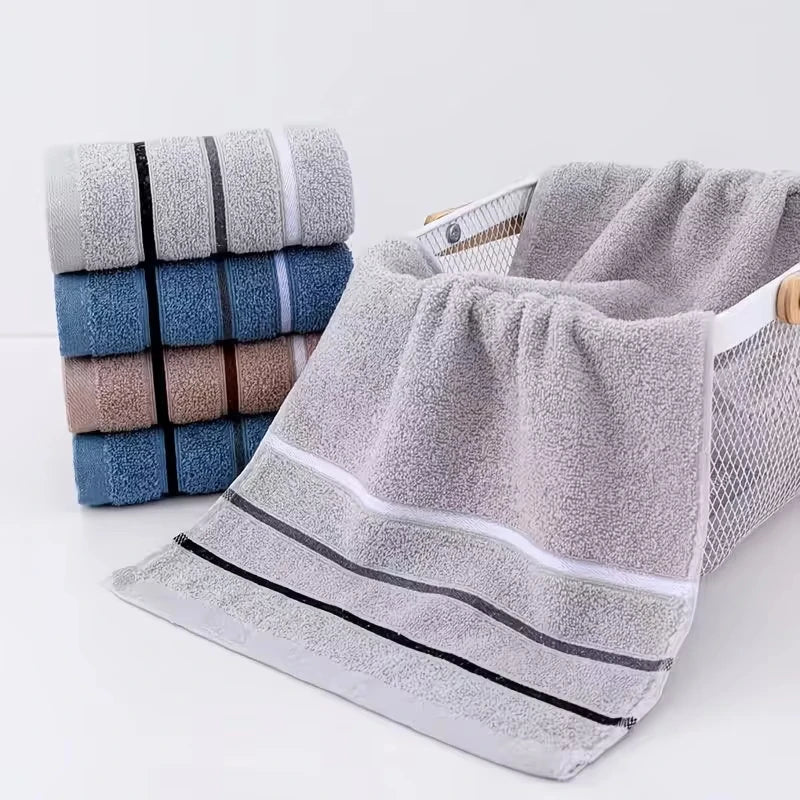 Premium Soft Absorbent Bath & Face Towels — Multi-Color Pack