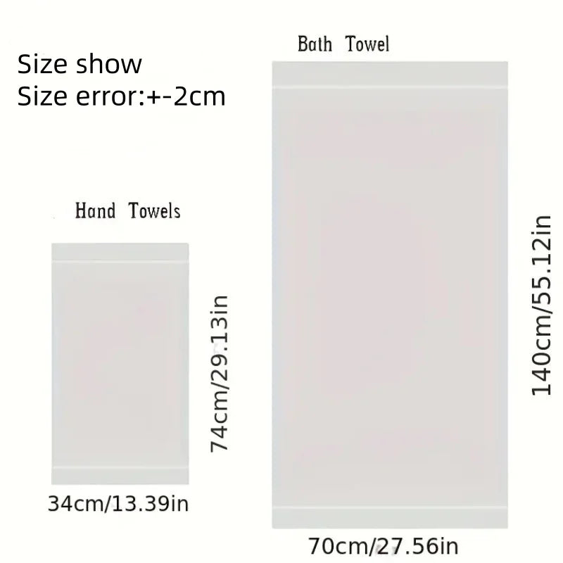 Black Cotton Embroidered Hotel Quality Bath Towel — Face & Body