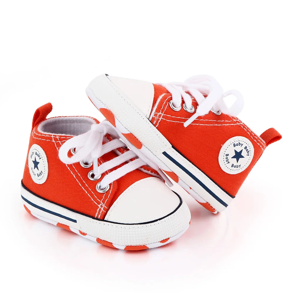 Classic Canvas Sneakers, Soft Sole First Walkers