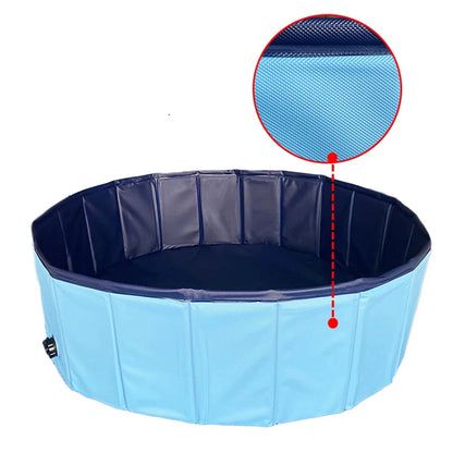 Portable Dog Swimming Pool & Grooming Tub — Foldable, Scratch-Resistant Bathtub for Large Dogs