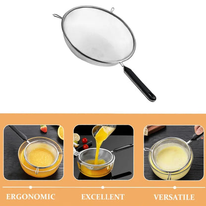 6.3 Inch Stainless Steel Fine Mesh Strainer and Sieve