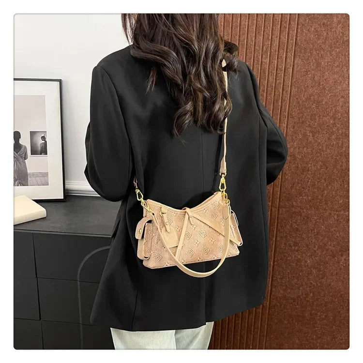 Printed Versatile Tote Bag, Large Capacity Hobo Style