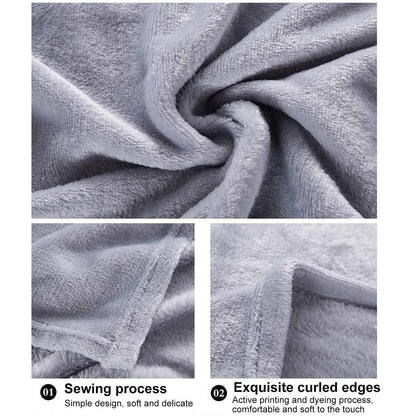 70×100cm Coral Fleece Blankets Comfy Lightweight Single Twin Blanket Multi-Purpose Daily Home Outdoor Travel Portable Blanket