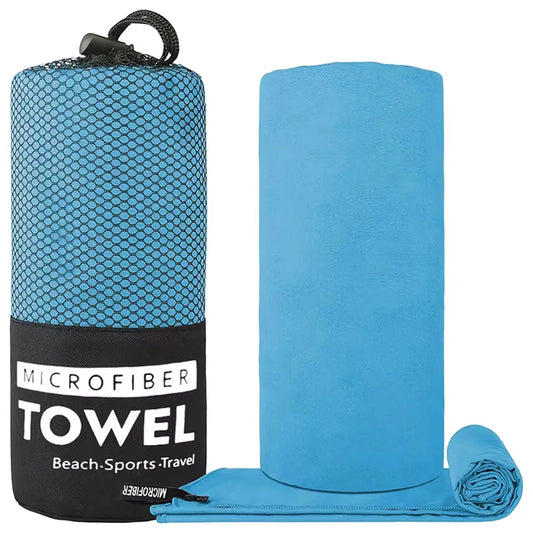 Serviette de sport en microfibre épaisse anti-sable — Plage, natation et gym
