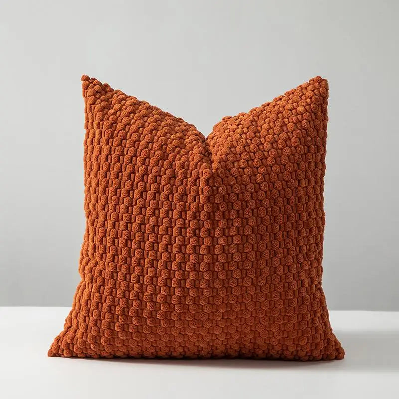 Soft Velvet Double-Sided Cushion Cover, Brown, Durable