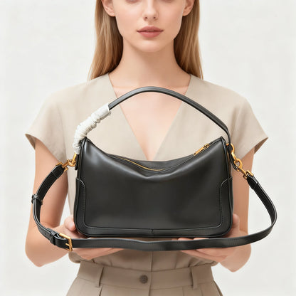 Portable Soft Leather Chain Handbag