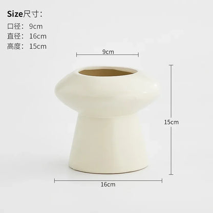 Minimalist Ceramic Vase Flower Arrangement Modern Creative Home Decor Restaurant Dry Flower Arrangement Decorative Ornaments