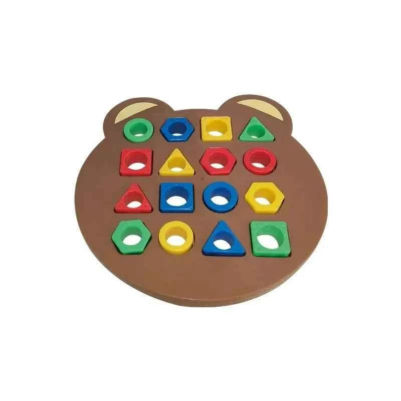 Geometric Shape Matching Puzzle, Montessori Wooden Sorting Toy for Toddlers, Educational Cognitive Training Game for Kids