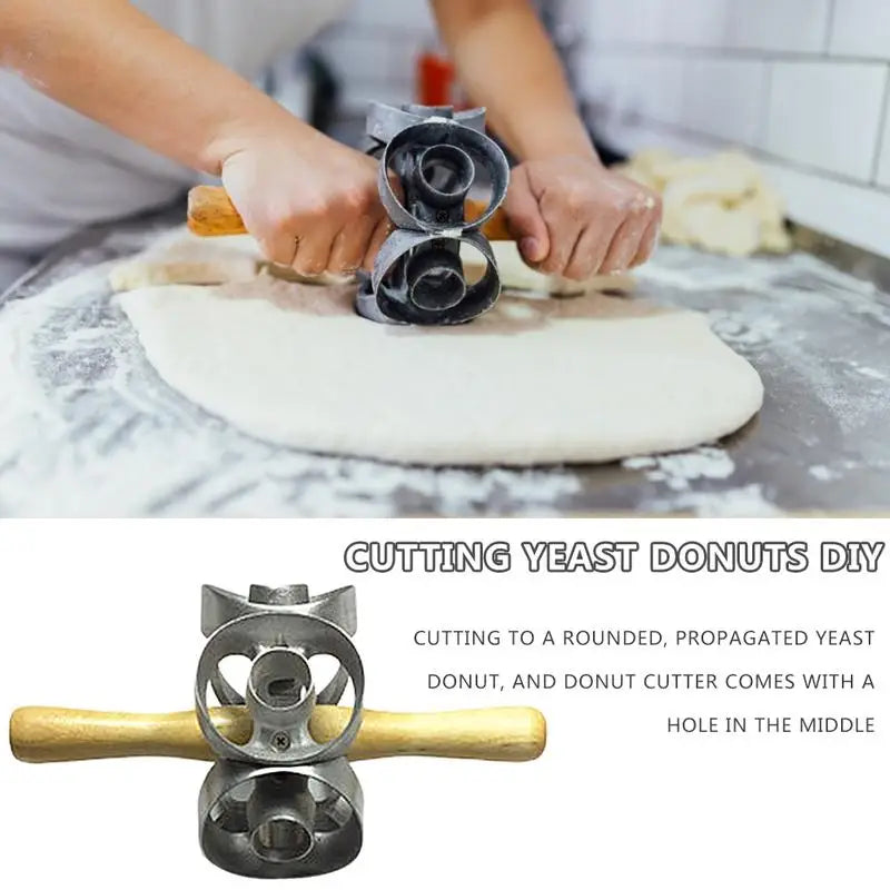 Revolving Donut Baking Roller, Non-Stick Dough Cutter