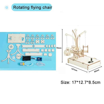 DIY Science Toys Children Educational STEM Kits Car Dinosaur Model Technologia Experimental Tool Wood Puzzle Games School Supply