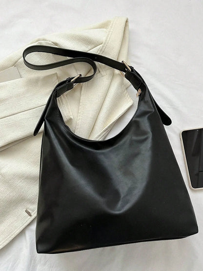Large Capacity Solid Color Shoulder & Tote Bag