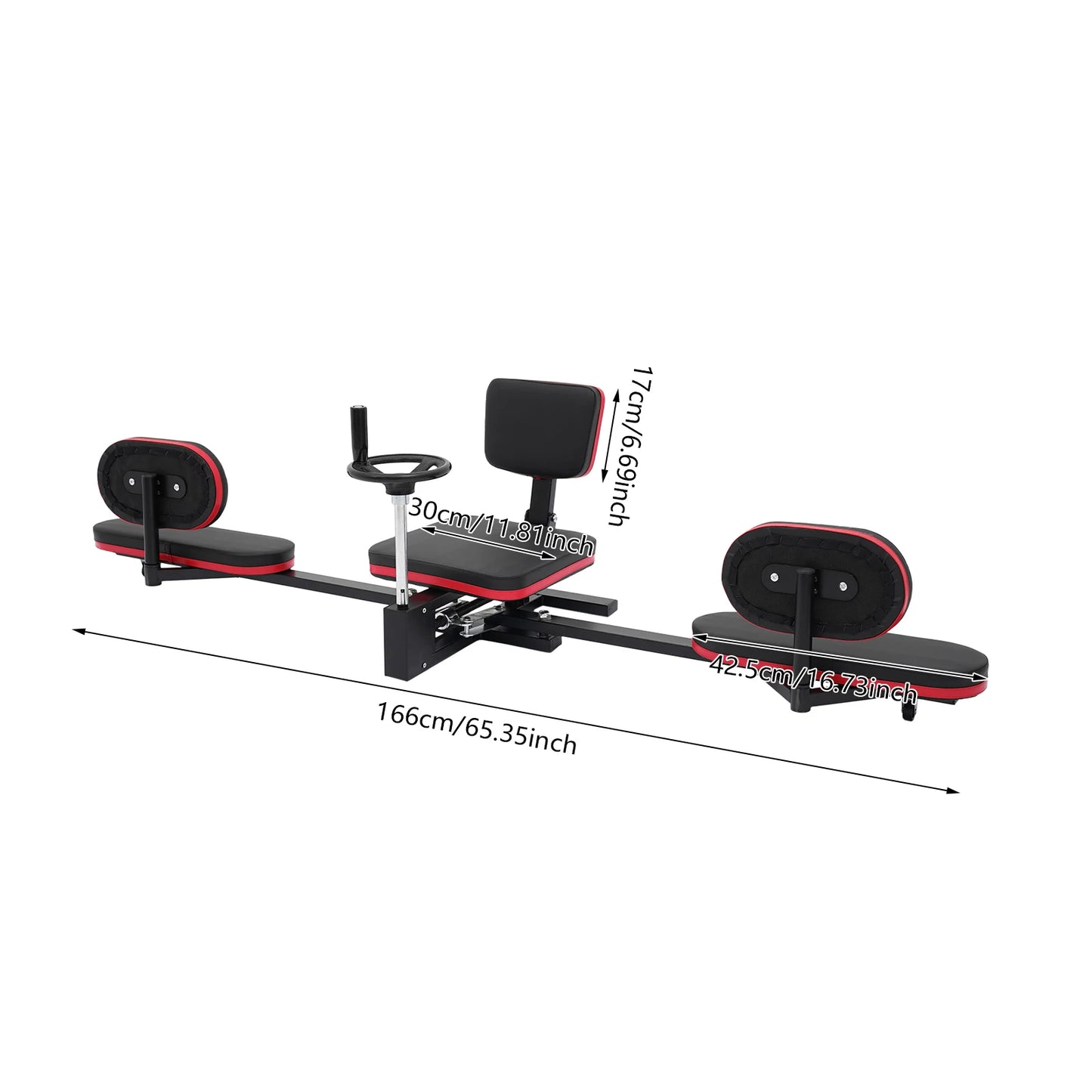 Adjustable Split Machine Heavy Duty Leg Stretcher with Wheels & Cushion for Dance Yoga Home Gym