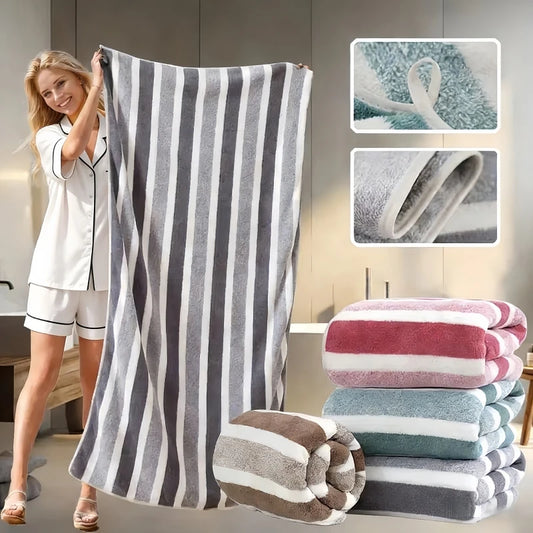 Serviette de bain épaisse ultra douce 70x140cm — Séchage rapide et durable