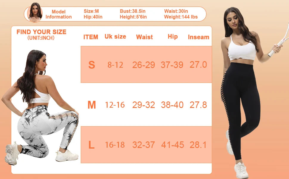 2-Pack Women’s High Waist Butt Lifting Seamless Yoga Leggings