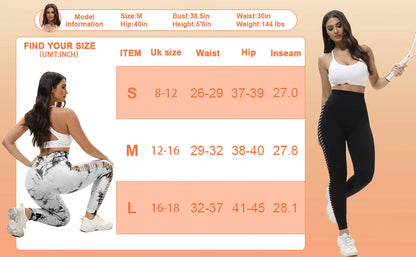 2-Pack Women’s High Waist Butt Lifting Seamless Yoga Leggings